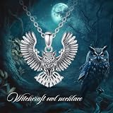 INFUSEU Naszyjnik wikingów dla mężczyzn, srebro 925 Yggdrasil Drzewo Życia Wisiorek Biżuteria Celtycki Wilk Wilk Fenrir Valknut Jormungandr Odyn Allah Trucizna dla mężczyzn, 22 inches, Srebro