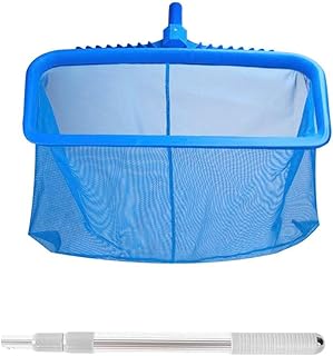 banheira hidromassagem | flutuante resgate piscina com haste telescópica, malha fina - ferramenta limpeza piscina adequada para spas, banheiras hidromassagem, lagoas Wke-au