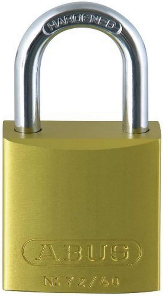 ABUS Padlock 72/40 - Lightweight Titanium Material with high Corrosion Protection - Including 2 Keys - Security Level 6 - Yellow