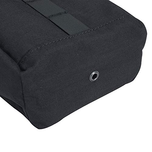 Excellent Elite Spanker Molle Dump Pouch Drawstring Magazine Utility Pouch Folding Dump Pouch Waist Bag(Black) #TOP5