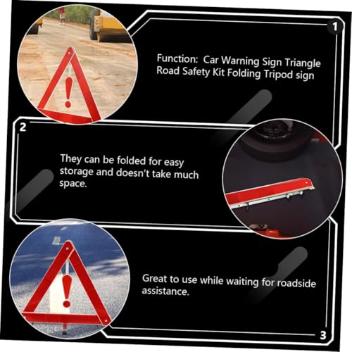 Kit de 4 Triángulos de Seguridad para Auto Cabilock miniatura 3
