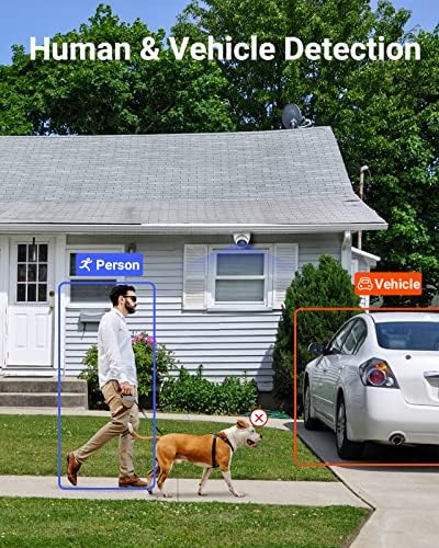 ANNKE C800 4K POE Outdoor Camera with AI Human/Vehicle Detection, 8MP Ultra HD CCTV Security Camera, IP67 Waterproof, Smart Motion Alert, Built-in MicroSD Card Slot for 24/7 Audio Recording