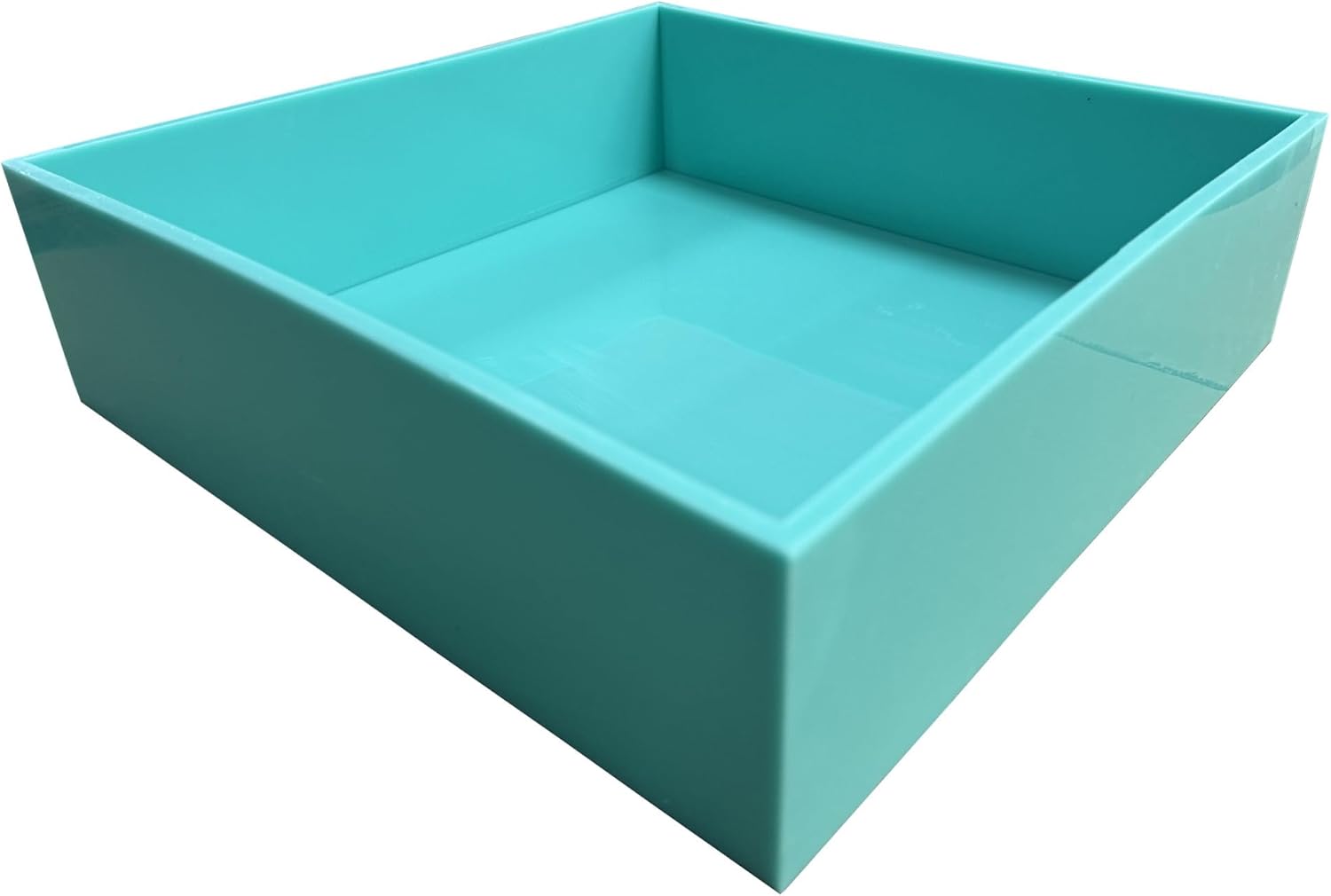 12.8 * 12.8 * 3.5 inch(32.5 * 32.5 * 9 cm) Silicone Slab Mold, Silicone Liner Tray Soap Mold for Natural Soap Making