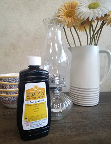 Image of Lamplight 18 oz. Ultra-Pure Lamp Oil - Liquid Paraffin Oil for Indoor use, sootless, smokeless and odorless, Clear, Emergency kit 60014