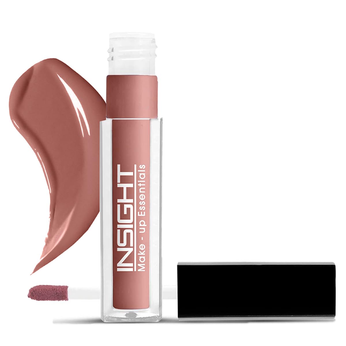 INSIGHT Non Transfer Lip Color - Boujee | Waterproof| Matte Finish| Transfer & Smudge Proof| Lightweight| 12 Hr Wear| Highly Pigmented 4 ml