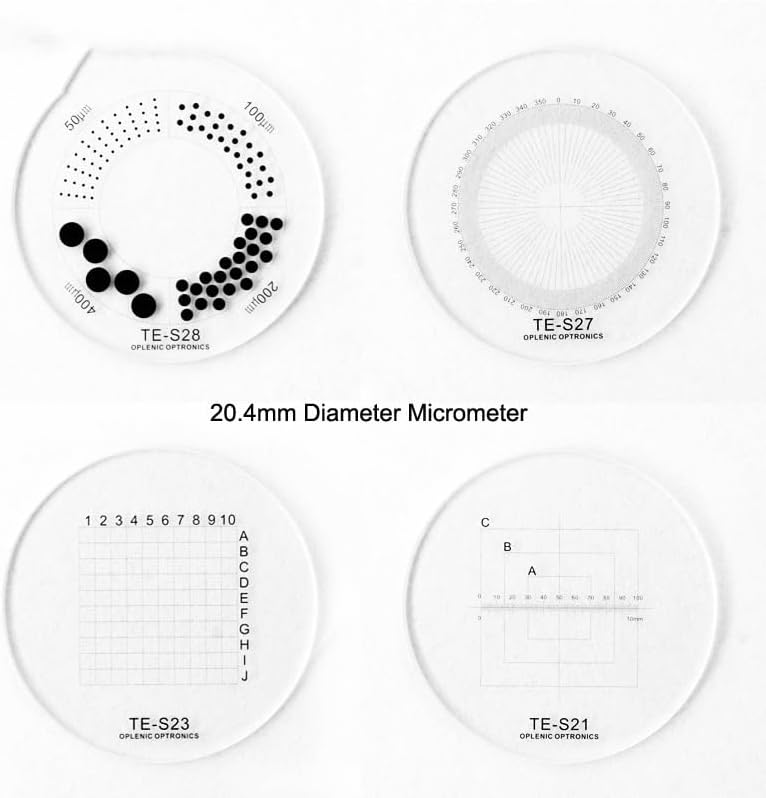 Amazon | 顕微鏡アクセサリーキット 2 2ヘッドマウント照明顕微鏡伸縮型拡大鏡メガネ 導いた光8x/15x/23x 顕微鏡スライド |  顕微鏡レンズ 顕微鏡アクセサリーキット 20.4 ミリメートル光学接眼レンズレチクル顕微鏡接眼マイクロメータースライド CX22 CX31 CX4