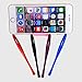 Honsky Cell Phone Stylus, Tablet Stylus for Touch Screens: Universal Long Metal Slim Waist Stylist Pens, Tablet Pen, Touchscreen Stylus Pen ¨CWith Replacement Tips, Black, Blue, Purple, Red, Pack of 4