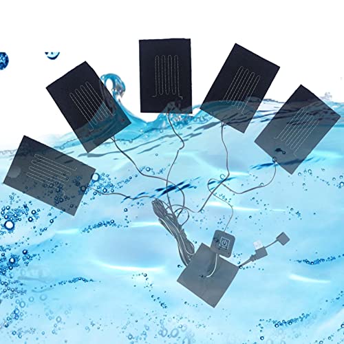 Exuberia Coussins Chauffants 5 en 1 - Coussins Chauffants USB vêtements Gilet Veste Plus Chaud | Vêtements imperméables Gilet Veste tampons Chauffe-Feuille Outil pour Camping en Plein air Cover