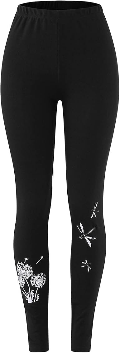Amazon.com: Leggings capri elásticos de diente de león para mujer,  bolsillos ajustados para yoga, correr, pilates, gimnasio : Ropa, Zapatos y  Joyería