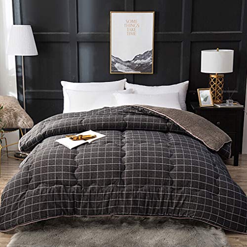 ZYWTZ Edredón de Plumón Imitación Cachemir de Cordero Suave y Duradero Ropa de Cama para Cama de Matrimonio,150 * 200cm2.5kg
