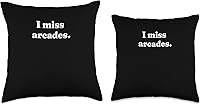 Vista 3 de I Miss Arcades Retro 80s y 90s Gaming Nostalgia Gamer Almohada