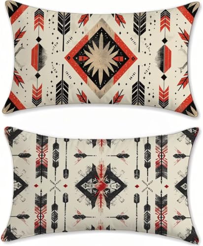 Funda Cojin 50x90 Lino Funda de Almohada Juego de 2, Bohemio Fundas de Cojines Beige Cojines para Sofa, Fundas Cojin Decoración, Rectangular Cushion Covers, para Sofá Salon de Estar Dormitorio, m-36