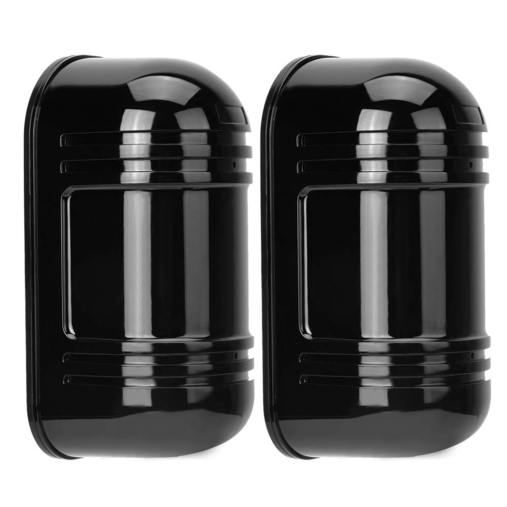 Sensor Infrarojo, Detector IR de Seguridad, Alarma IR Digital Impermeable, Alarma de Seguridad IR 100m Barrera de Haz Invisible, Detección Activa