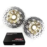 Arashi Schwimmende vordere und hintere Bremsscheiben für CRF1000L AFRICA TWIN ABS 2016 2017-2019, CRF1000 L AFRICA TWIN ADV ABS 2018-2019 Gold