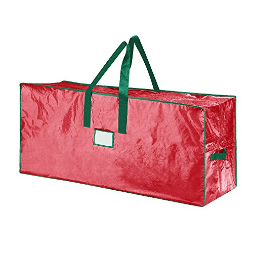 Christmas Tree Storage Bag, Fits Up To 7.5 Foot Artificial Tree, Protects Holiday Decorations From Moisture & Damage By Elf Stor (Red) #TOP13