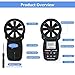 HoldPeak 866B Handheld Anemometer with Tripod, Digital Wind Speed Gauge Meter, Air Flow Velocity Temperature CFM Measuring Device for HVAC Outdoor Sailing Shooting Golf