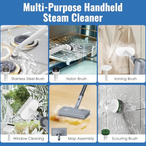 Image of FEPPO Steam Mop & Detachable Handheld Steam Cleaner for Home and Floor