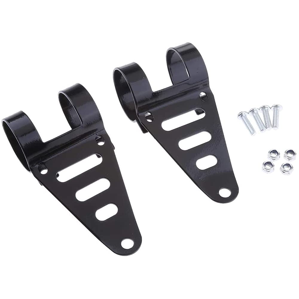 2pcs moto faro staffa di montaggio per Cafe Racers forcella 41-43mm