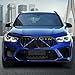 Aojezoor Compatible with BMW Grill Inserts Trims G01 G02 G05 G06 G07 F15 F16 F25 F26 E70 For X3 X4 X5 X6 X7 Series Compatible with BMW V Brace Wrap Covers Blue Grill Stripes Wrap Accessories