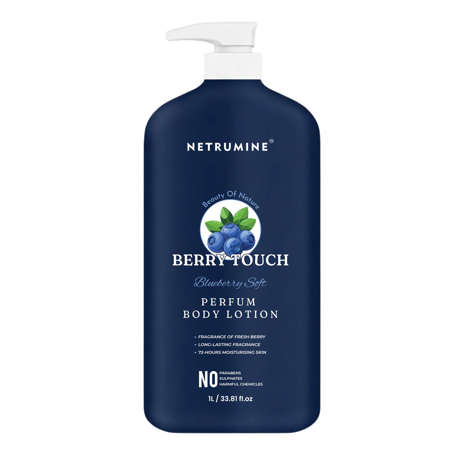 Berry Touch Perfume Body Lotion with Blueberry & Shea Butter - Deep Moisture for Soft Skin - Paraben & Sulphate Free | 1L (Pack Of 1)-picture-13