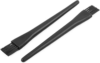 Aexit Plastic Computer Cleaning Brushes PC Vents Straight Handle Anti Static ESD Debris Brush 2 Antistatic Brushes Pcs Black