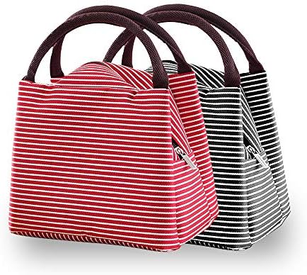 Vakili Insulation Canvas Waterproof Lunch Bag for Men Women Kids Lunch Holder Lunch Container for Office School Picnic