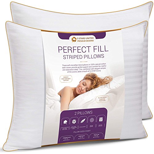 5 STARS UNITED King Size Bed Pillows for Sleeping - 20x36, 2-Pack