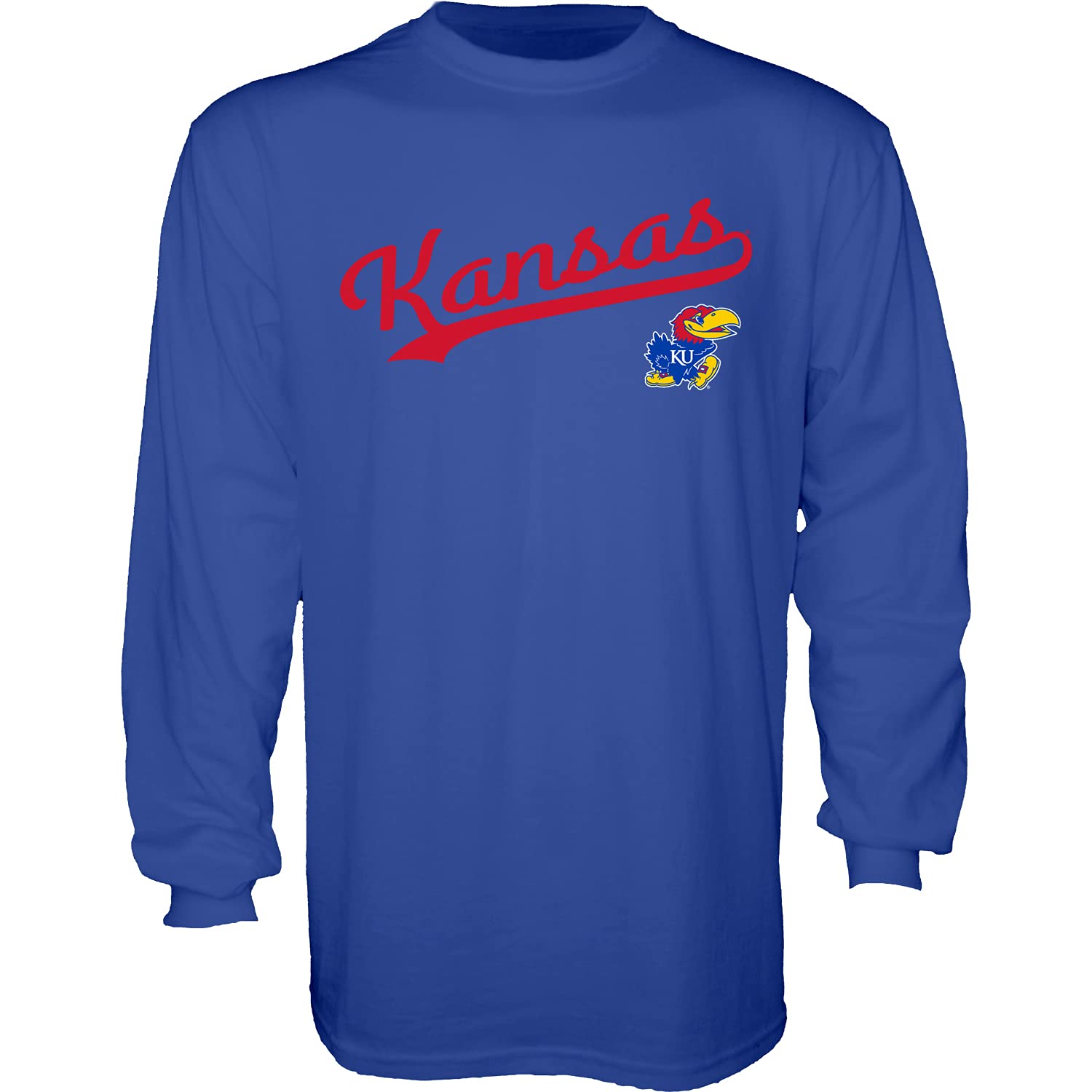 Blue 84 Men's Long Sleeve T-Shirt Cursive Team Color, Medium