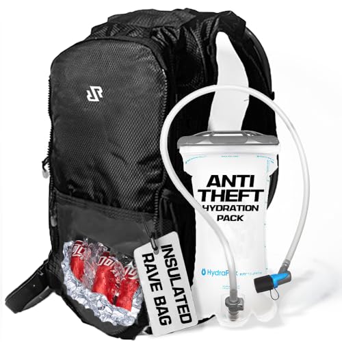 RAVERUNNER® Anti-Theft Hydration Backpack | Festival Approved Rave...