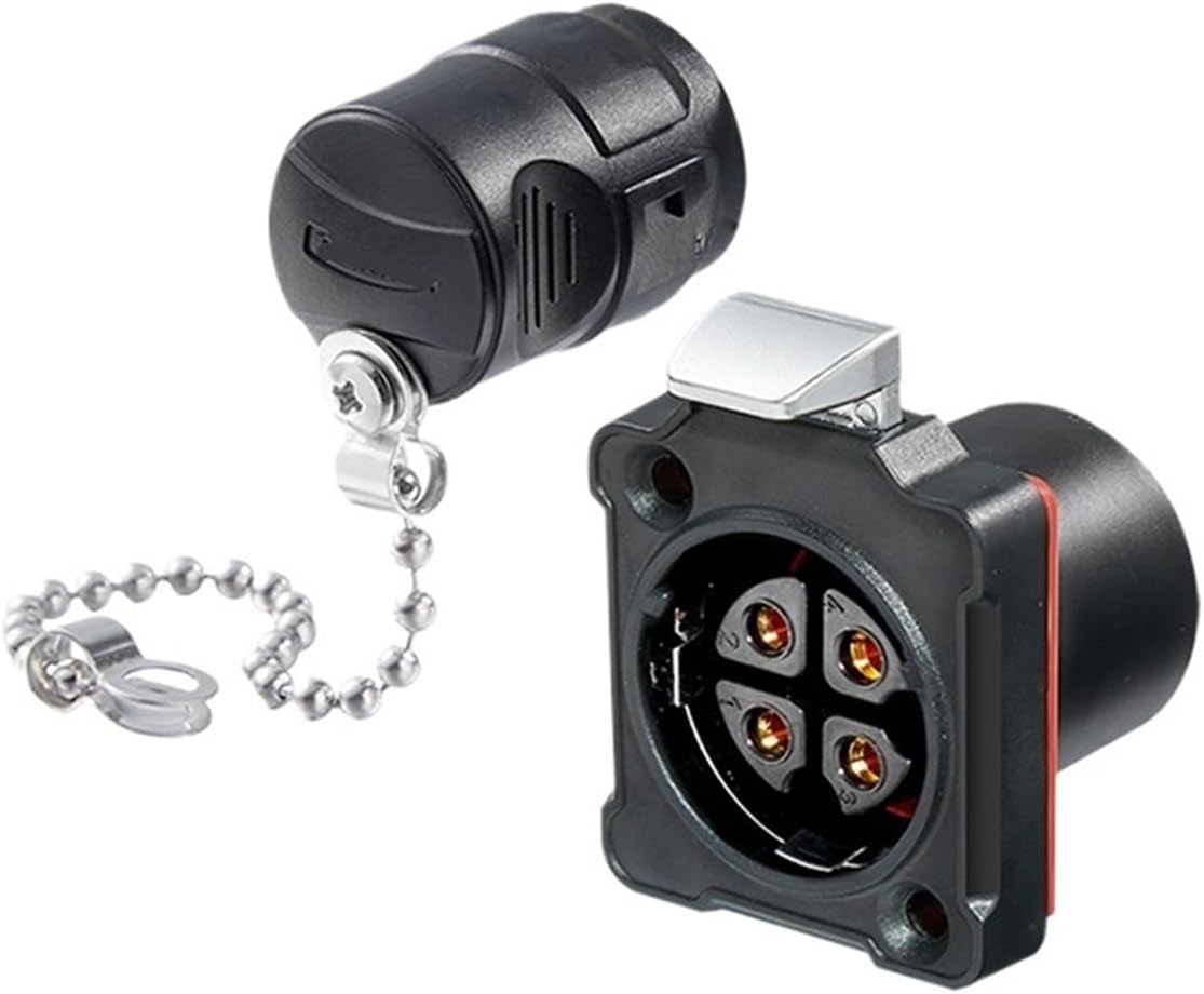 BD24 plastic aviation 4-pin salt spray proof UL energy vehicle power male and female docking connector(Male and female plug)