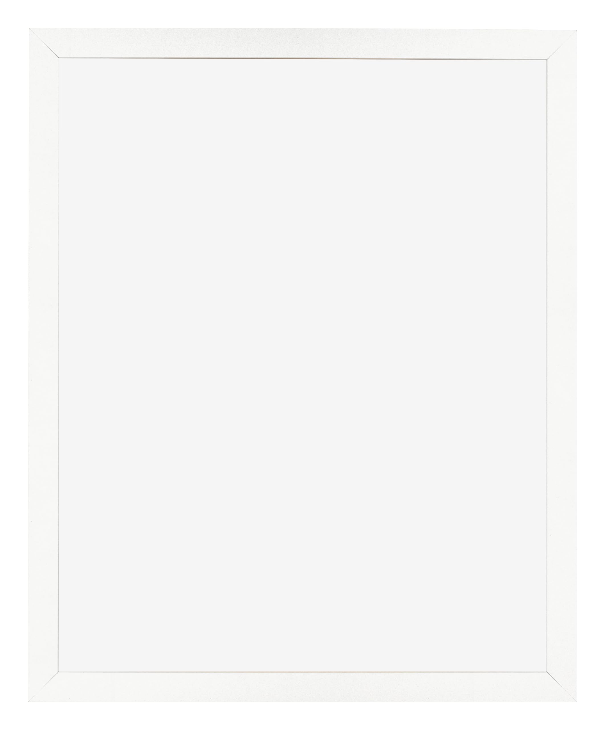 Dutch Frame Factory - Picture frame 35x45 cm - White High Gloss - MDF Picture frame with Antireflex Acrylic glass - Photo frame 35x45 cm - Benno