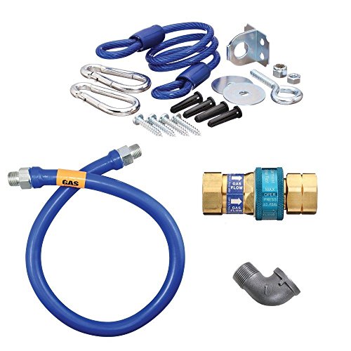 DORMONT 1675BPQR-48 Commercial Appliance Gas Connector Kit, 3/4
