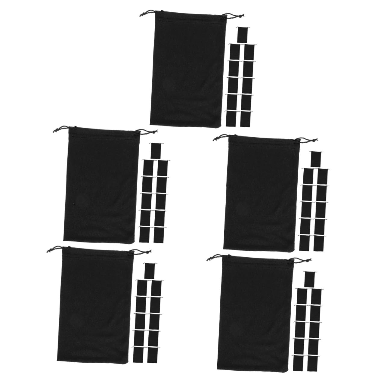 Sosoport Borsa per Occhiali da Sci Occhiali da Sole Stringa Adulto Sacca da Sole Viaggio Astuccio Porta Occhiali Nevicare Sciare Occhio Fibra Superfine Nero