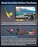 AHD 1080P Reversing Camera 360° Rotatable Car Reverse/Rear/Front View Cameras Metal Housing Parking Camera Super Night Vision 170° Wide Angle IP69K Waterproof Universal 12V-24V for Car/Truck/SUV/Van - Image 6