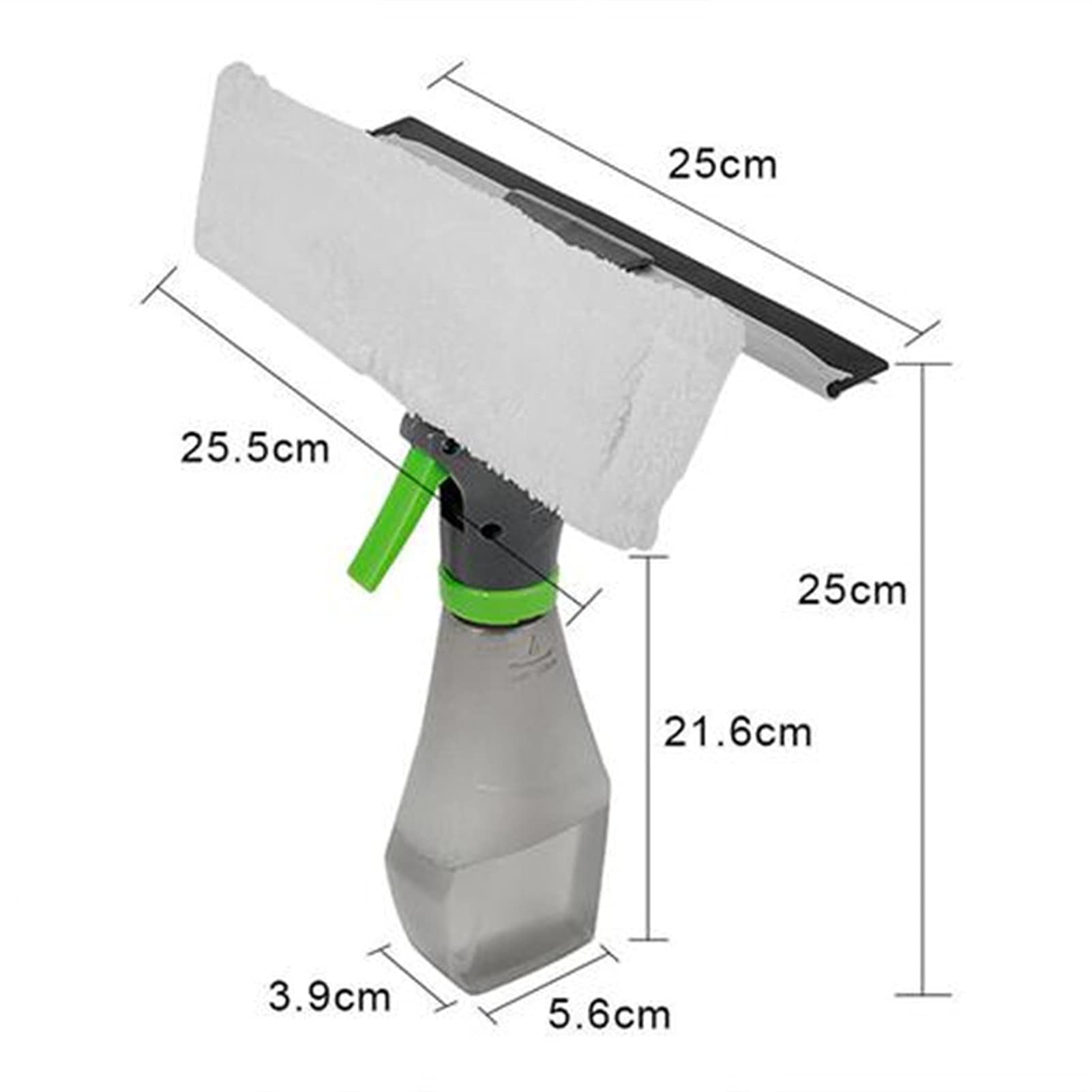 Kit di strumenti per tergivetri con tergivetro e testina per rondella in microfibra Strumenti per la pulizia della casa per forniture per la casa di finestre di casa (Color : White)