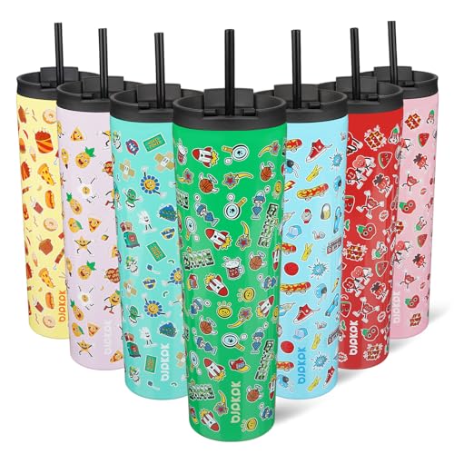 Image of BJPKPK 34oz Coffee Tumbler with Straw, Insulated Stainless Steel Cup