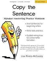 Copy the Sentence: Alphabet Handwriting Penmanship Practice Workbook 1514335603 Book Cover