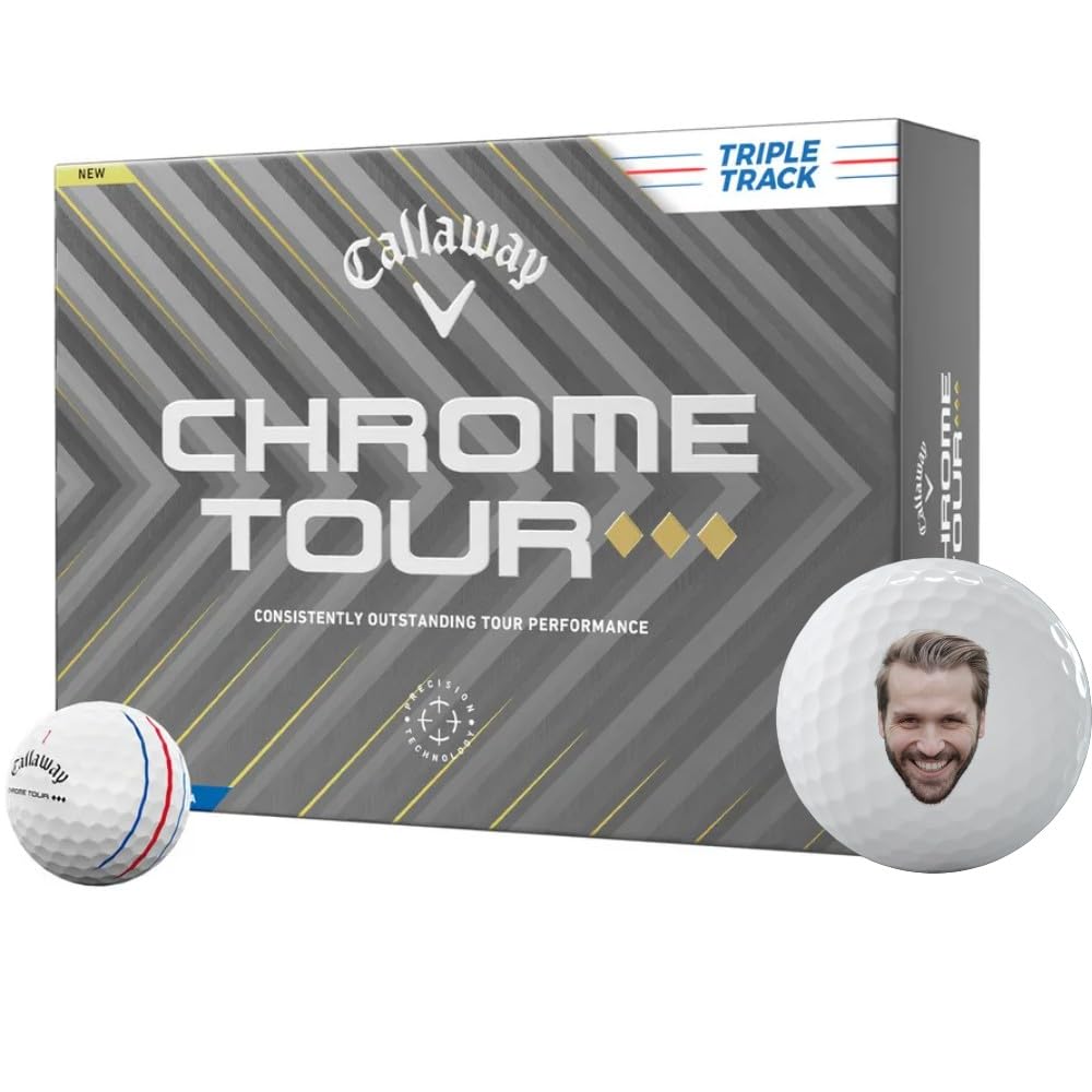 Callaway Golf Chrome Tour Triple Diamond Triple Track Photo Golf Balls - 2025 Model
