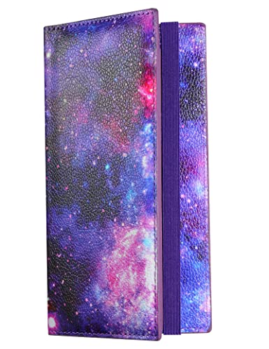Zreal Scheckbuchhülle mit RFID-Blockierfunktion für Damen und Herren, Sternchen, Stilvoll Cover