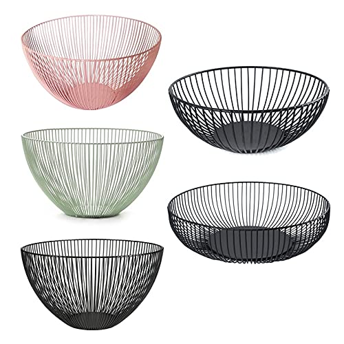 SZVVI Fruit Holder Vegetable Basket Iron Wire Candy Biscuit Bowls Tray Kitchen Food Storage Hogard