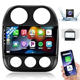 [2+32G] Android 12 Car Radio for Jeep Patriot Compass 2010-2016 Stereo Upgrade with Wireless CarPlay Android Auto, 10.1'' Touchscreen with Bluetooth/WiFi/GPS Navigation/SWC/Mirror Link/Backup Camera