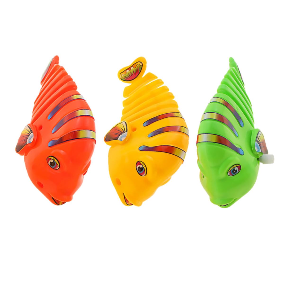 Abaodam 3pcs Wind Up Cartoon Fish Fun Clockwork Swinging Fish for Birthdays and Playtime Enhances Fine Motor Skills and Decorates Bedrooms Random Color