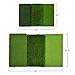 Rukket Tri-Turf Golf Hitting Mat Attack | Portable Driving, Chipping, Training Aids for Backyard with Adjustable Tees and 9 Foam Practice Balls (Standard (25