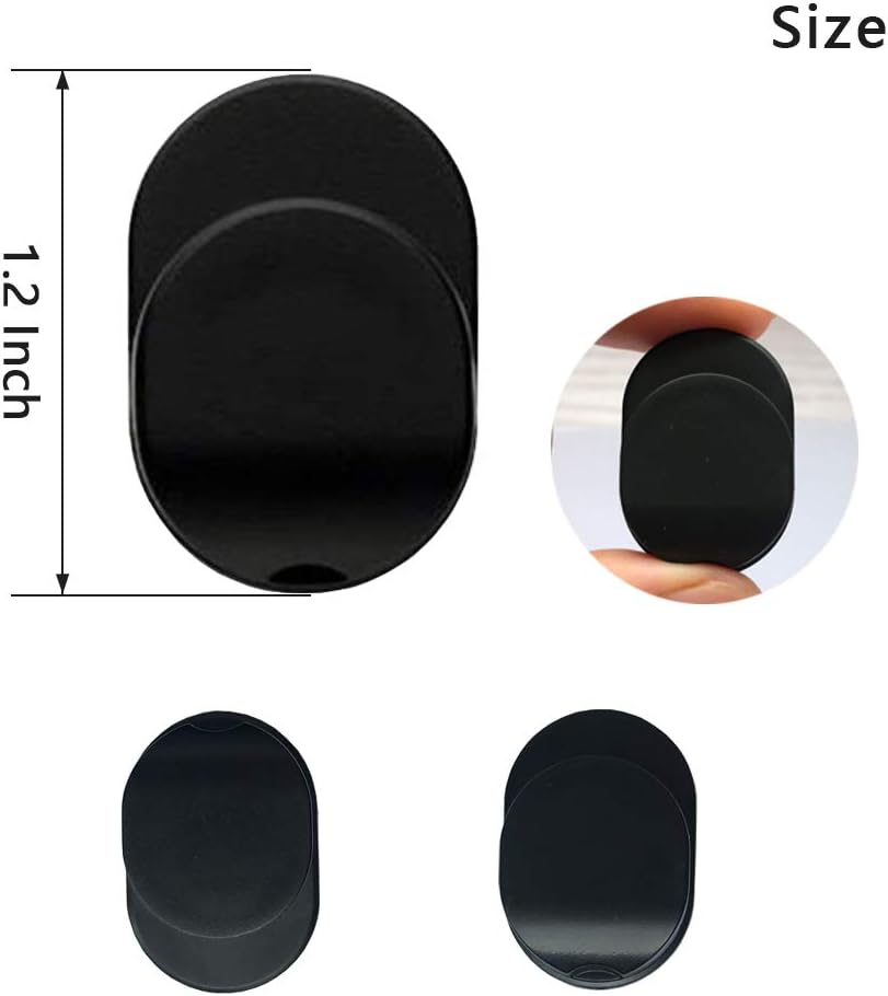 Ring Hook Mount Accessories, Asonlye 8 Pieces Upgrade Version Phone Mount Plastic Hooks for Universal Cellphone Finger Ring Holder Grip Stand - (Black)