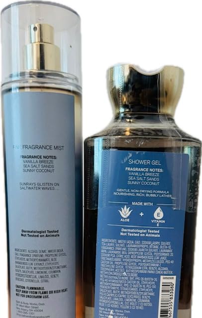 Body Care - BBWs Summertime Surf Duo Set Fragrance Mist and Shower Gel (Packaging may vary)