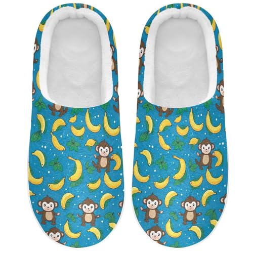 Space Planet Galaxy Astronaut Slippers for Women Men Indoor Slippers Memory Foam Fuzzy Slippers House Shoes for Indoor Outdoor Size 6/7