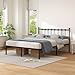 Kujielan Full Size Bed Frame with Modern Headboard, Metal Platform Bed Base with Strong Support, No Box Spring Needed, Easy Assembly, Noise Free，Black