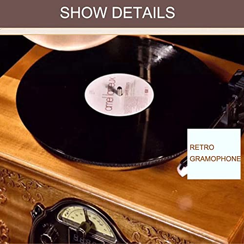 AURADO Gramophone , Tourne-Disque Vinyle rétro , Décorations en Bois , Déco créative d’ameublement nostalgique (Tourne… - Les Beatles, Paul McCartney, John Lennon, RIngo Starr, George Harrison AURADO Gramophone , Tourne-Disque Vinyle rétro , Décorations en Bois , Déco créative d'ameublement nostalgique (Tourne… – Image 4