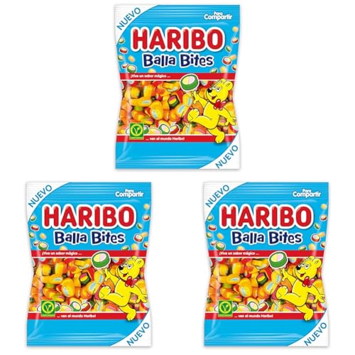 Haribo - Balla Bites, 150 g (Paquete de 3)