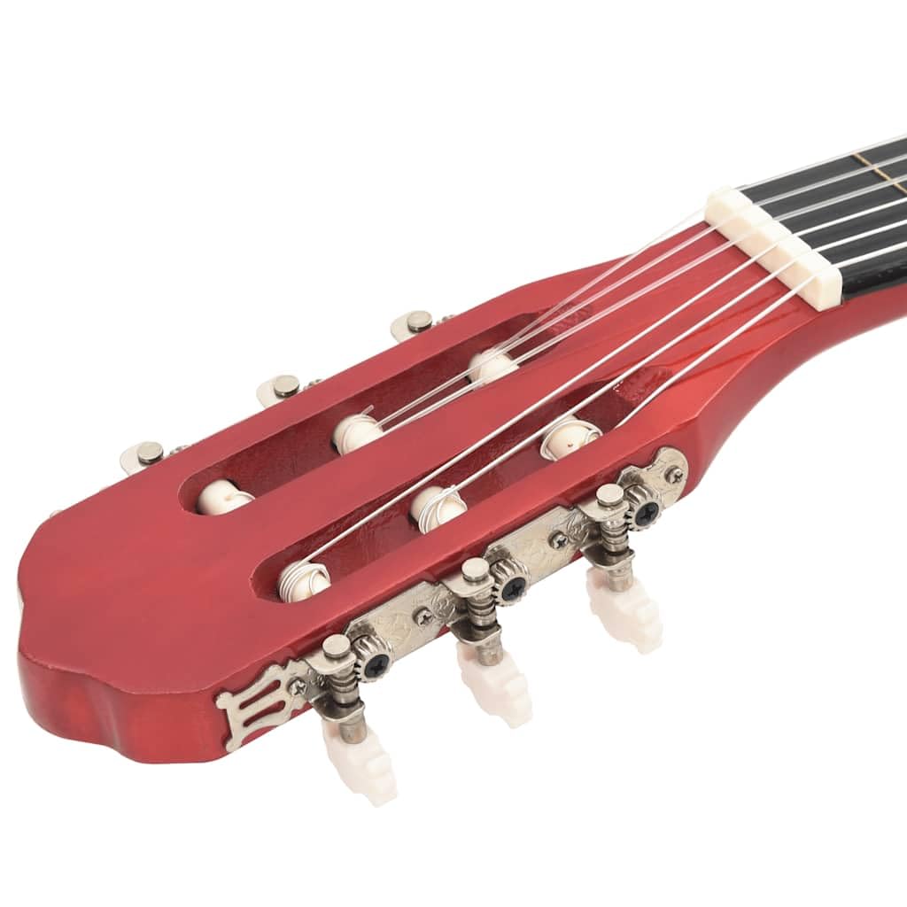 12-teiliges klassische Gitarrenset für Anfänger 4/4 39 Zoll Konzertgitarre Natur Lindenholz mit Stimmgerät Kapodaster Saitenkurbel und Zubehör für Übung und Bühne
